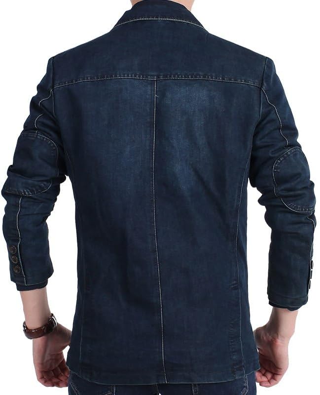 Men's Blazer Casual Suit Jacket Cotton Sport Coat Regular Fit Autumn Busniess Jackets - Image 5