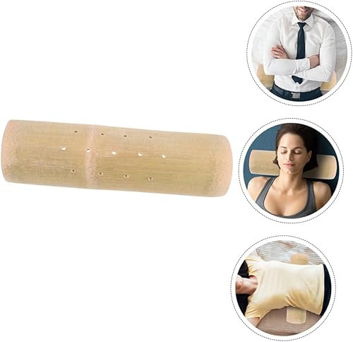 Miniatura 7 de ULDIGI Almohadas de bambú Almohada anti estrés Almohada de tronco Almohada de espalda para almohada de cuello de madera Almohada de cuello rígido