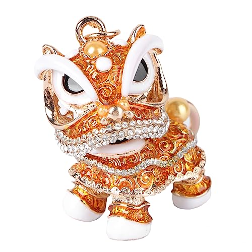 OATIPHO 1pièce Porte-clés Rhinestone Avec Pendentif Lion Dansant Accessoire Chinois Créatif Pour...