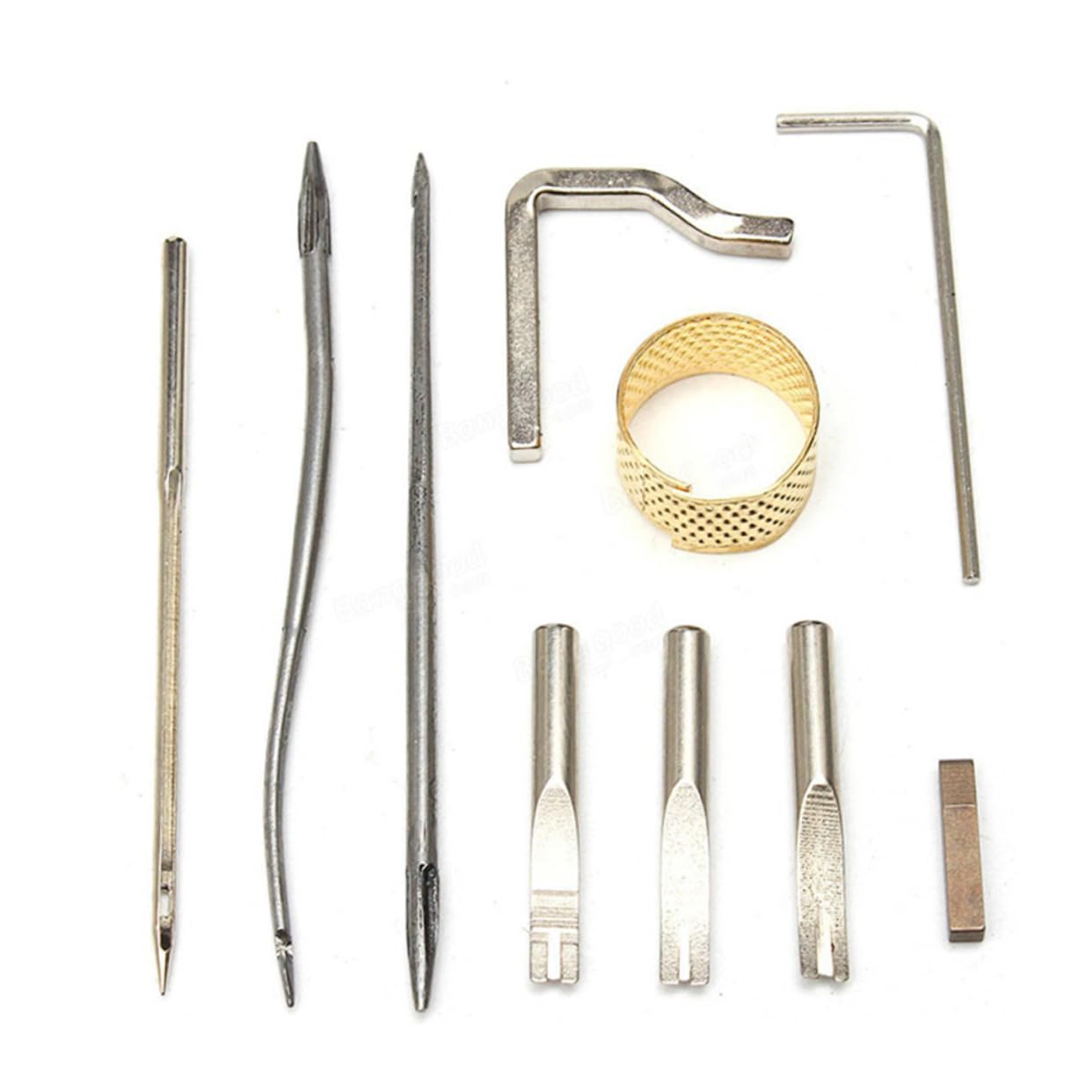 NUOBESTY kit de herramientas de cuero kit de accesorios de costura costureros completos costurero completo caja de herramientas kits de herramientas de artesanía de cuero suite