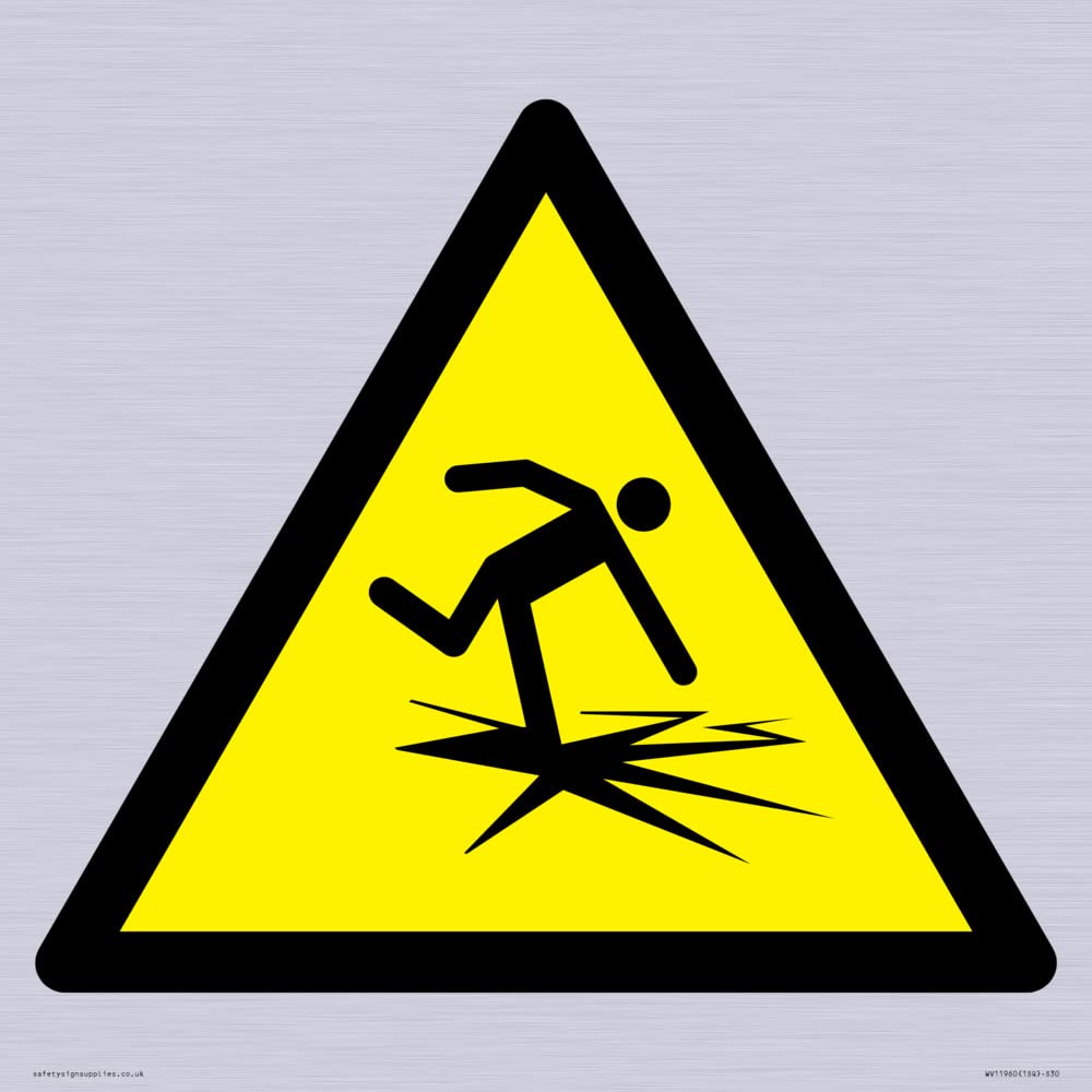 W043 Warning: Thin ice Sign - 300x300mm - S30