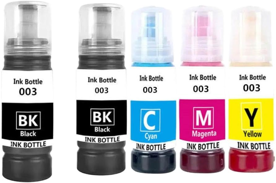 Dye Ink Bottle Compatible with L3110 003 3110 3100 3101 3110 3150 5190 Printer(4PCS)