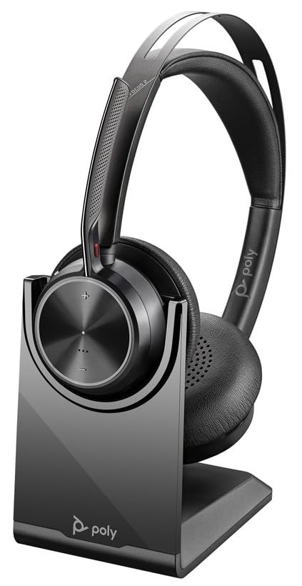 Amazon.com: Poly Voyager Focus 2 UC Bluetooth Headset with Stand