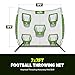 PLAYAPUT Football Throwing Net,7x7FT Football Practice Net with 5 Pockets Target Quarterback Football Training Equipment for Youth/Adult Improve Accuracy and Mechanic,Includes Carry Bag,Ground Stakes