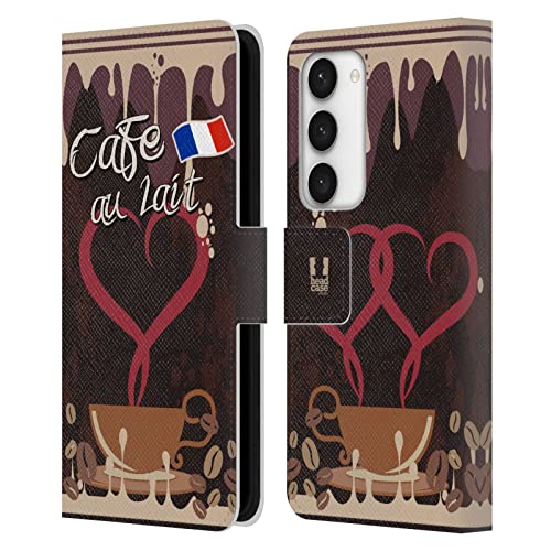 Étui Portefeuille Samsung S23 5G Cuir Housse Coque Head Case Designs