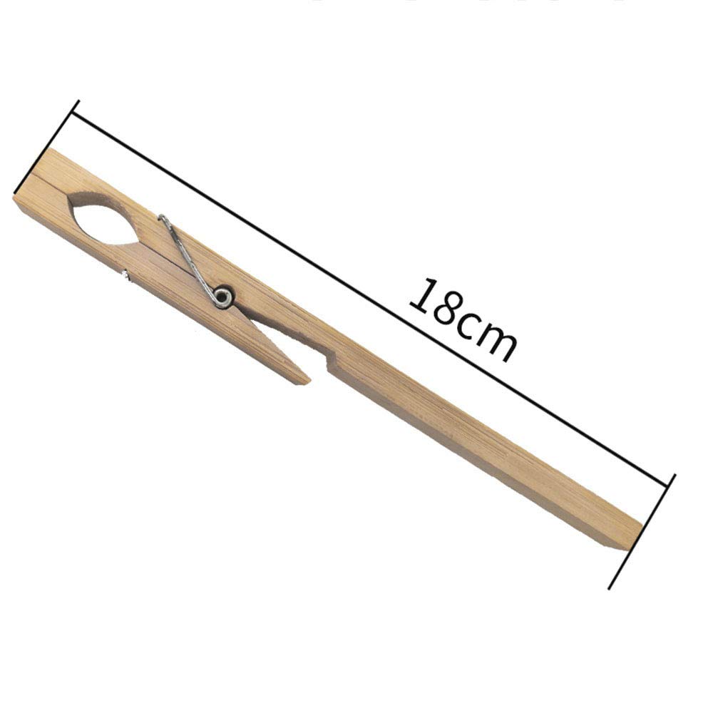 Lot de 2 pinces à essai en bois de 17,8 cm pour tubes à essai en verre, laboratoire, expériences biologiques et chimiques