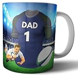 Teetasse/Kaffeetasse Rugby-Geschenk für Papa, London Scottish Colours