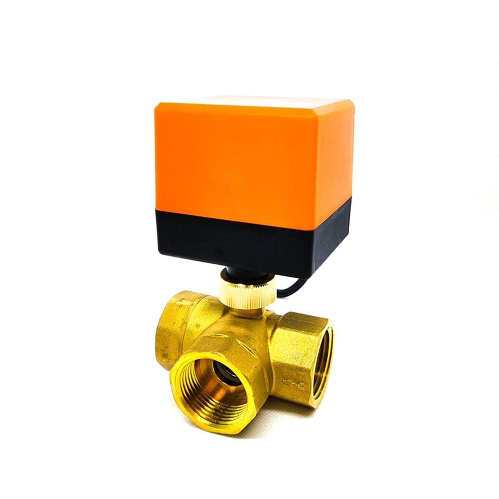 Valvola a sfera elettrica in ottone da 1 pollice a tre fili a tre vie aria condizionata riscaldamento a pavimento torre dell'acqua valvola di commutazione 220 24 12 V 1 pz(220VAC)