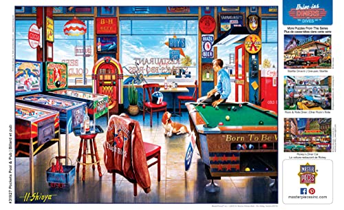 Masterpieces 550 Piece Jigsaw Puzzle For Adults, Family, Or Kids - Pockets Pool & Pub - 18"X24" #TOP3
