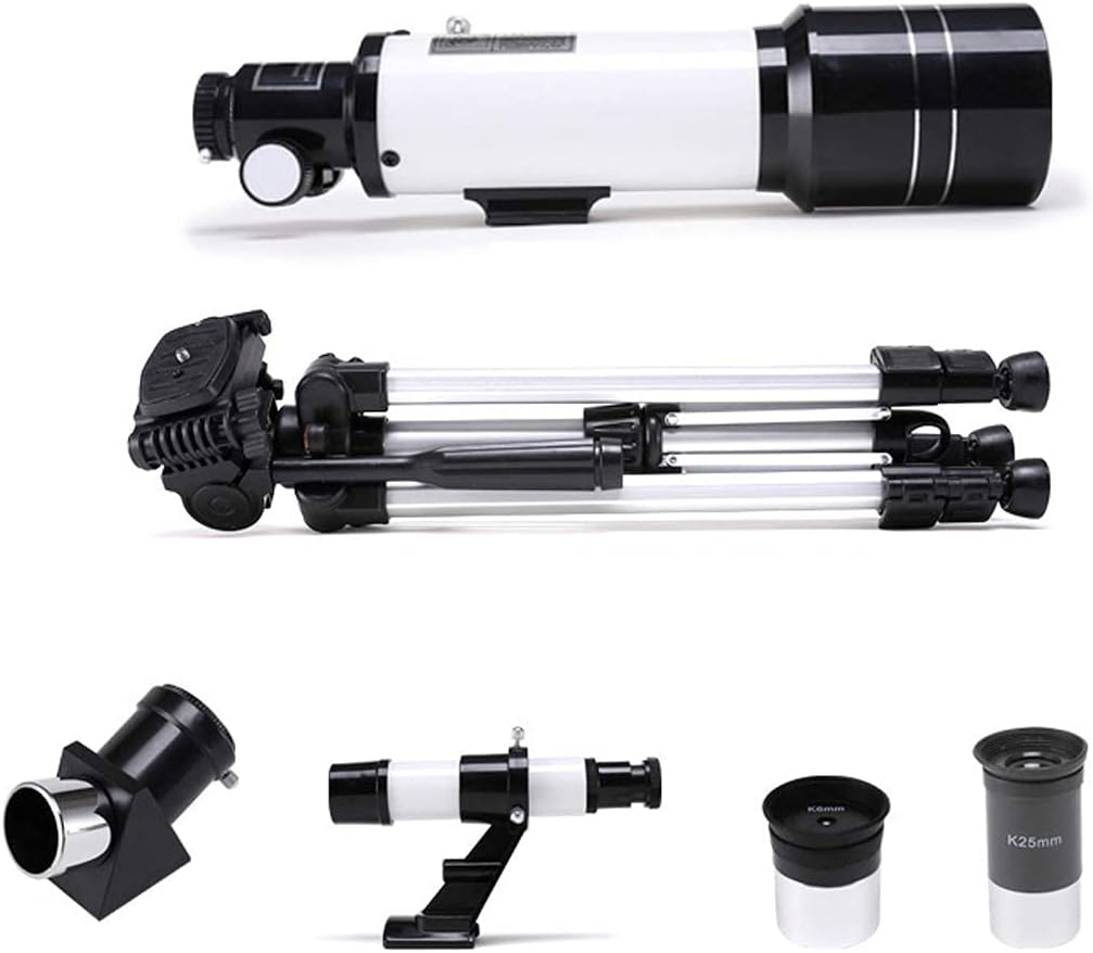 Professional Refractor Telescope Telescope for Kids Adults Astronomy Beginners 70mm Telescopes 700mm Focal Length 120X Magnification Travel Scope Refractor Telescopes Blue