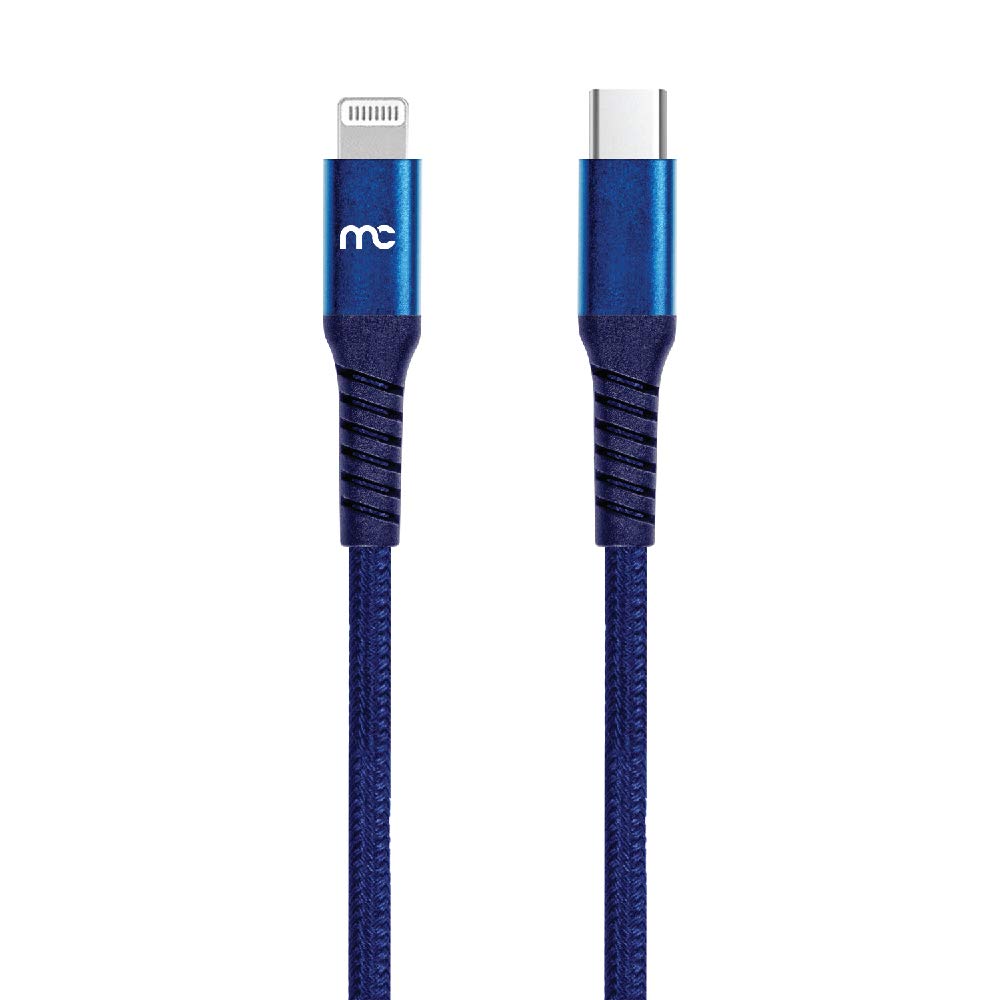MY CANDY PREMIUM USB C TO MFI CERTIFIED LIGHTNING CABLE 1.2M PACIFIC BLUE