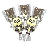 Chocolate Gifts for Kids, Belgian Chocolate Lollipops, 5 Leonidas Thick Milk & White Children's Lollies for Party Bags