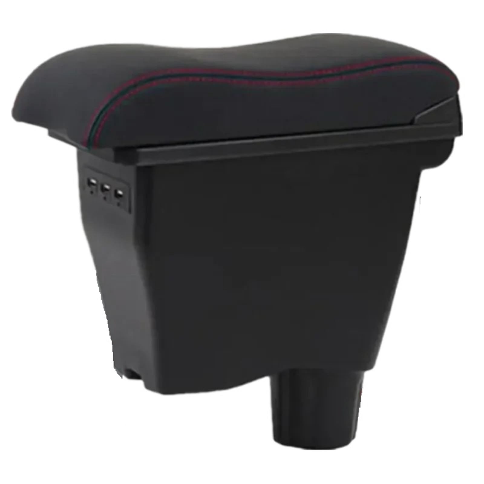 UMDJJU For Benz For Smart 453 For Fortwo For Forfour 2015-2019 Armrest Car Box Retrofit Parts Interior Storage Car Centre Console Armrest Box(3B Real Cowhide 3USB)