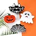 4 Pack Halloween Hair Claw Clips for Women Girls Pumpkin Ghost Spider Web Bat Acetate Hair Clips Hair Banana Barrettes Hair Accessories Nonslip Halloween Hair Clip