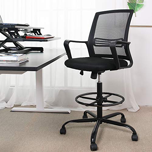 image for SMUGCHAIR Drafting Chair Tall Office Chair for Standing Desk Drafting 