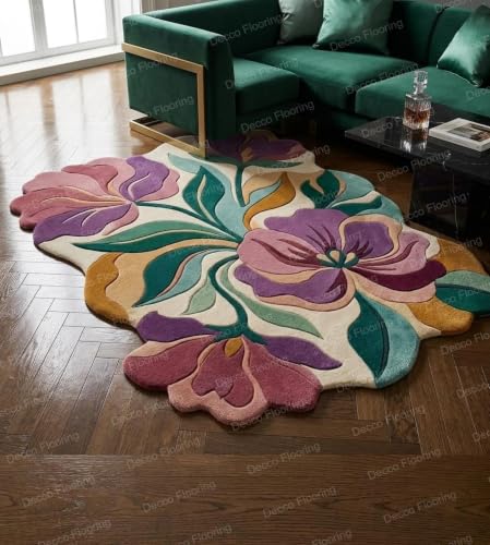 Image of Soft Pure Woolen Modern Collection Tufted Carpet for Living Room,Bedroom'Kitchen and Hall (6 X 8) Feet