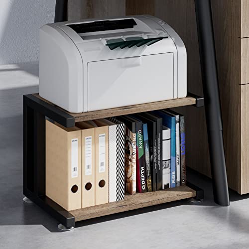 Join Iron Home Complete Printer Stand For 2-Tier Desk Under Fax, Scanner, Printer, Compact Portable Storage Of Office Supplies. #TOP5