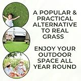 40mm Artificial Grass Realistic and Natural Looking Fake Lawn Astro Turf 1m, 1.5m, 2m, 3m, 4m & 5m Widths | 1m x 1m - Image 3