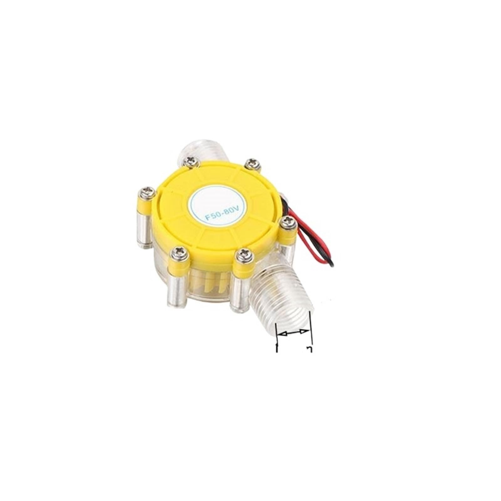 Hydroelectric generator micro 12512 DC voltage regulator test 10-type micro faucet high power small pipeline(80VBlack)