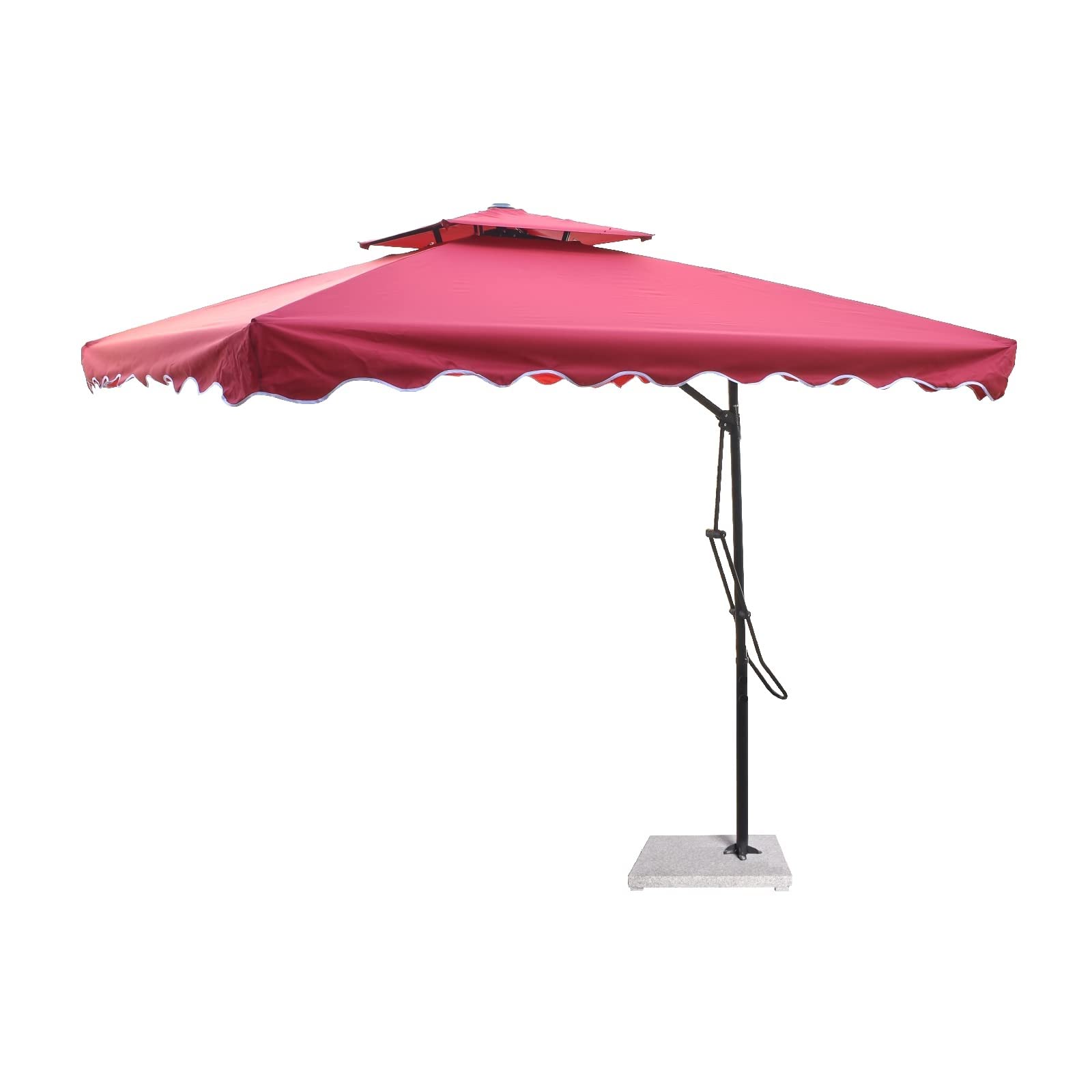 7 star DECOR Garden Square 2.2mX2.2m Umbrella with 40kg Base
