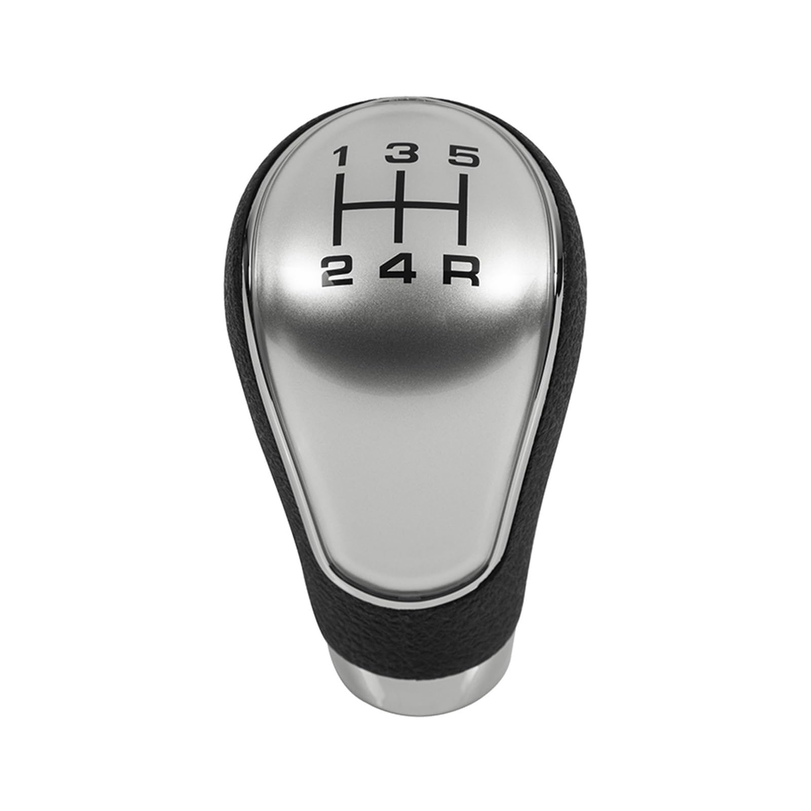 Zynther 5 Speed Silver Automatic Shift Knob Gear Shift Knob Lever Shifter Head Car Styling Accessories For Mazda 2/3/323/6/3 Bk 2004 2005 2006 2007 2008 2009 2010 2011 2012(5 Speed Silver)