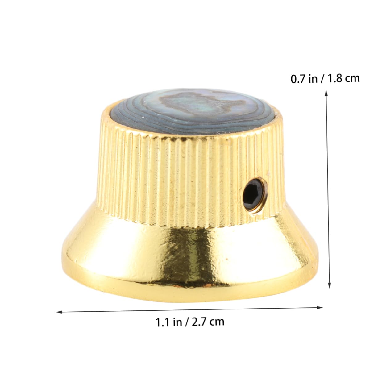 FUNOMOCYA Chrome Guitar Volume Tone Knobs Shell Easy Install Control Knobs for Guitar Bass Gd224