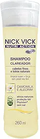 Shampoo Clareador Nick Vick Nutri 300ml, Nick & Vick, Bege