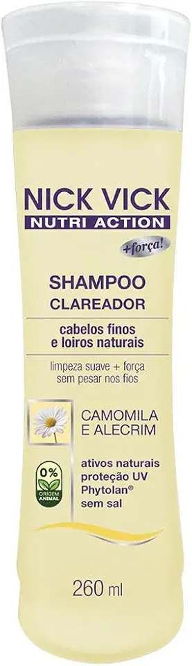 Shampoo Clareador Nick Vick Nutri 300ml, Nick & Vick, Bege