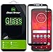 [2-Pack] Dmax Armor for Motorola Moto Z3 / Z3 Play [Tempered Glass] Screen Protector, (Full Screen Coverage) With Lifetime Replacement Warranty (Black)