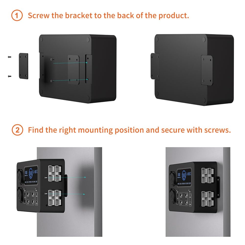 Centro de Control Portátil con Adaptador de Luces LED Mini Power Box con Luces LED 100W para Vehículos Recreativos, Barcos Display Power Box 12V A