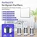 Dyson air purifier filter | 360° Combi Glass HEPA+Carbon air purifier 2-in-1 filter | Compatible with Dyson HP04, TP04, DP04, TP05, DP05 Models | Easy to Install