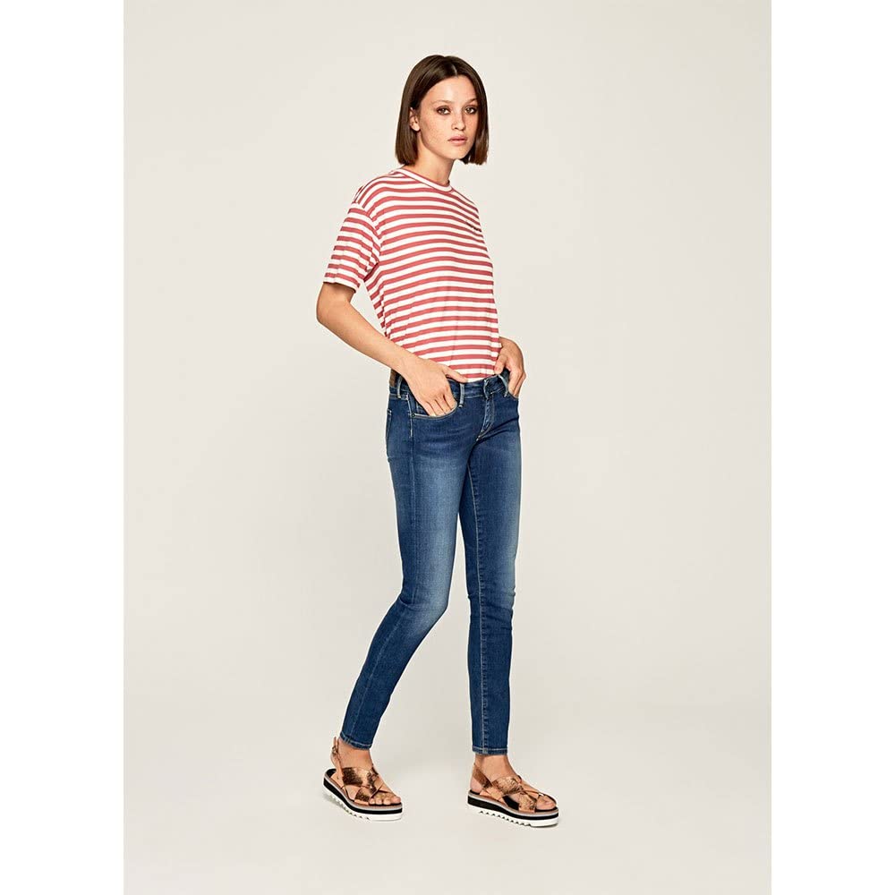 Pepe Jeans Soho Slim Fit Mid Waist Pants Femme