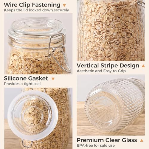 Image of ginoya brothers - Kitchen Glass Jar (1, 2000 Ml. Ballon Jar)