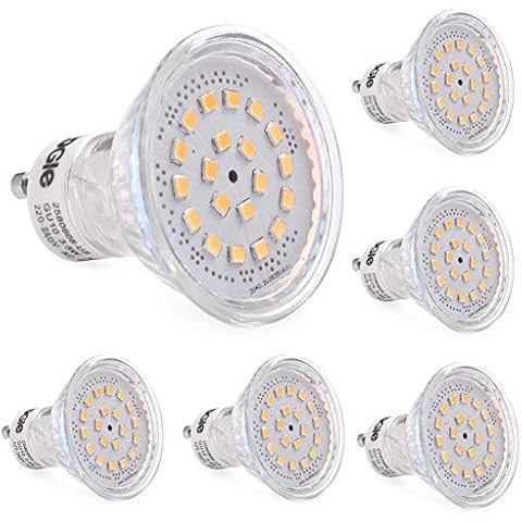 LEDGLE Pack GU10 LED Bombillas, 60W Halógenas Equivalentes Cover
