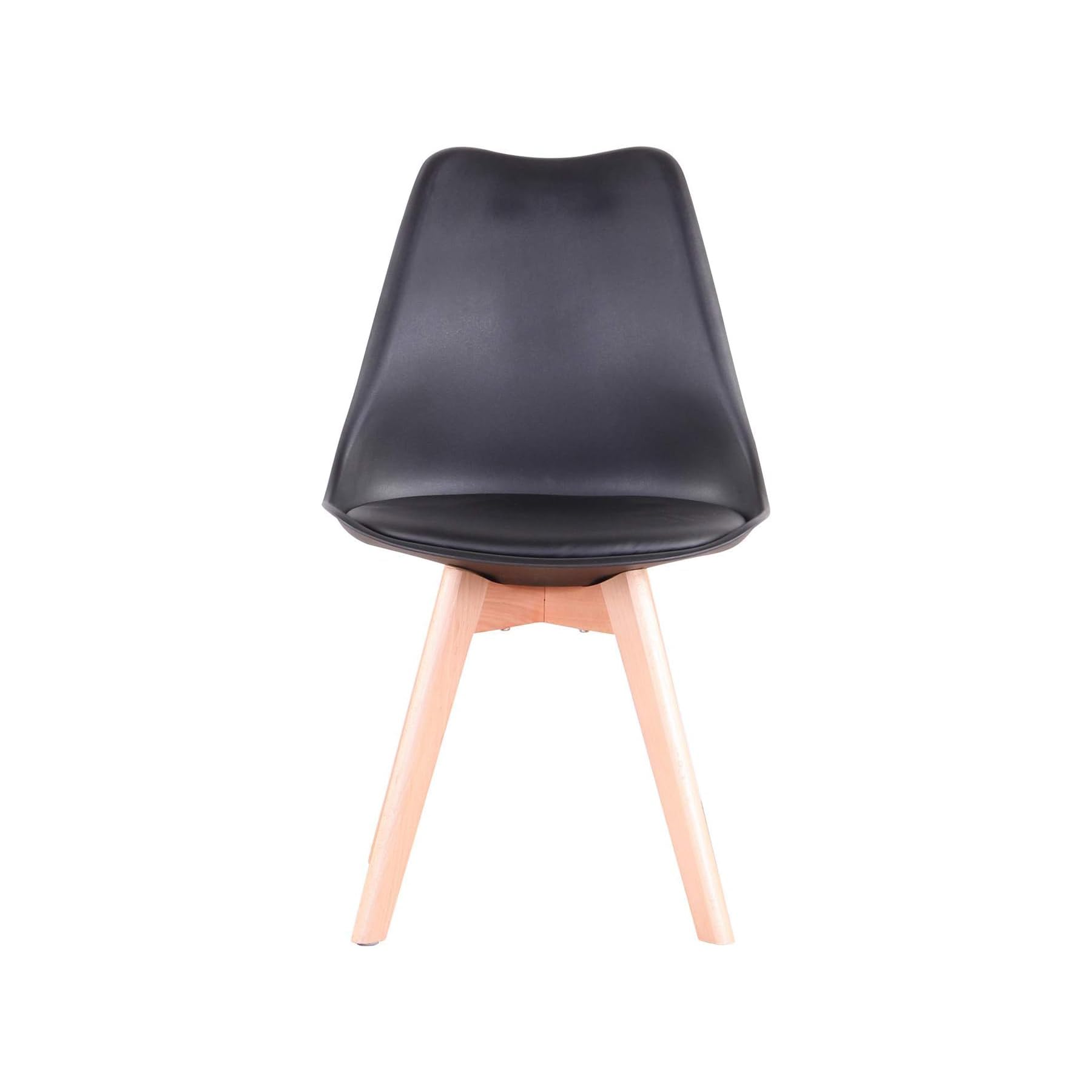 GrandCA HOME Tavolo da Pranzo Moderno e 6 Sedie da Pranzo, Tavolo da Cucina Rettangolare con Struttura di Giunzione (6 Sedie Nero+1 Tavolo)