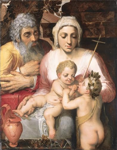Affiche artistique la Sainte Famille Frans Floris impression toile salon 60x90cm