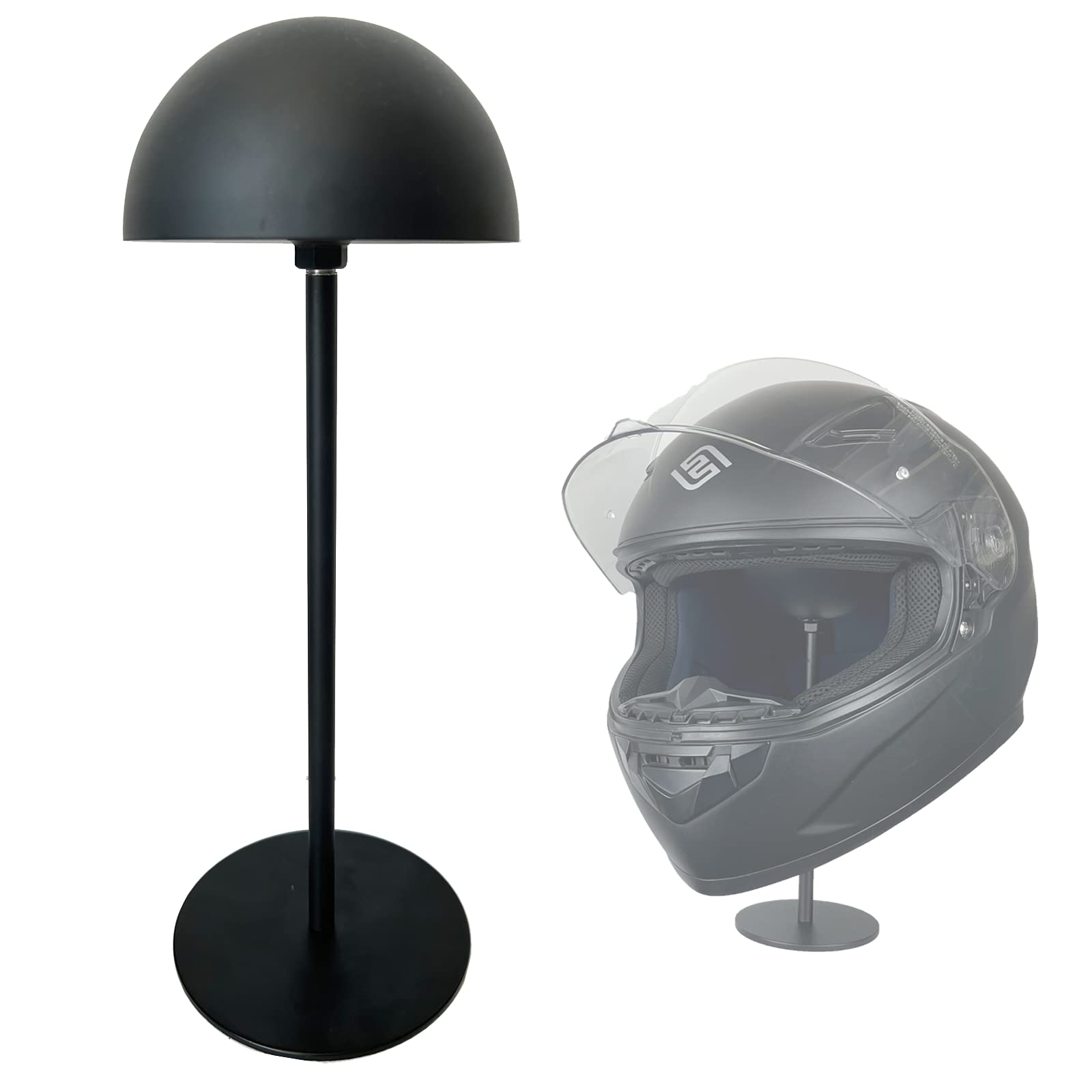 motofans® Helmet Stand Metal, Rotation Metal Stand Desktop Hanger Rack Helmet Stand Display for Motocycle Helmet, Caps,Hat, and Rugby Helmet