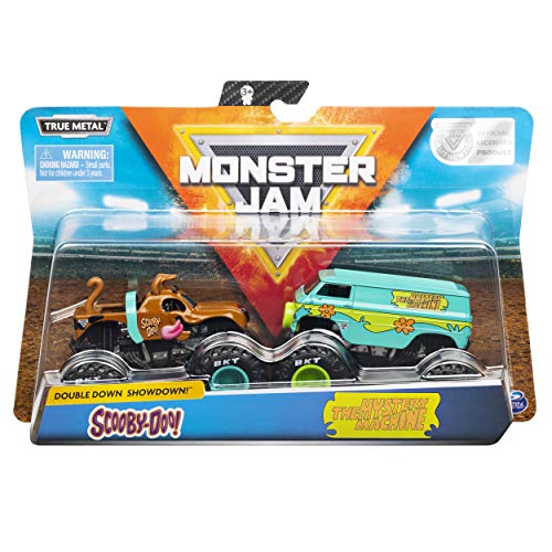 Image of Monster Jam, Official Scooby Doo vs. Mysterty Machine Die-Cast Monster Trucks, 1:64 Scale, 2 Pack