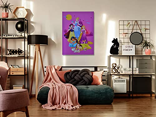 Pop Creations Disney Printed Canvas, 10" X 13.5", Princess Group Purple #TOP4