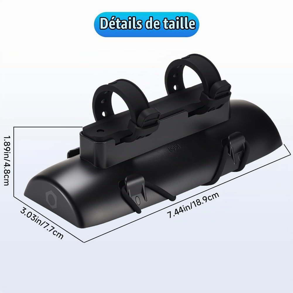 Support Portable pour Enceinte Bluetooth JBL Flip 7/6/5/4/3/Flip Essential 2/Essential — Fixation Universelle à Pince pour Guidon de vélo/Scooter, Chariot de Golf et Garde-Corps de Bateau