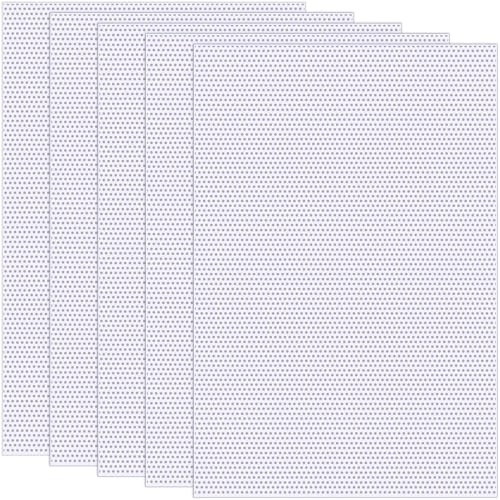 Pndeyo 5 Sheets 0.5mm White Fursuit Eyes Mesh Waterproof Printable PVC Eye Mesh Sheet for Furry Cosplay Props Fursuits Handicrafts Making- 11.8in x 7.87in