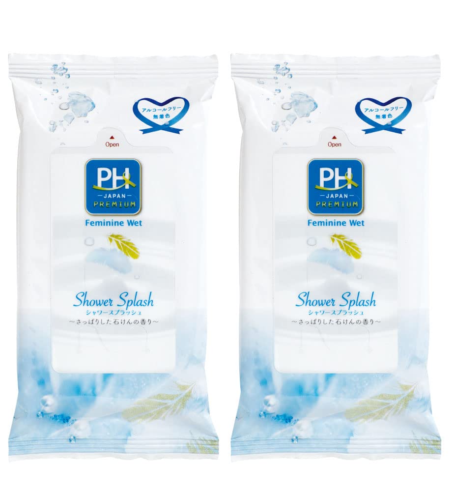 PH JAPAN PREMIUM デリケートゾーン専用 ウエットシート 携帯用 国産 デリケートゾーンケア (2個)