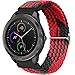 Gofl Cinturino per Garmin Vivoactive 3/3 Music,20mm Nylon Cinturini di Ricambio per Garmin Forerunner 245 -Intrecciato Bracciale Elastica per Garmin Forerunner 645/Vivomove HR/Venu Serie