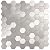 Avant Decor | Peel and Stick Backsplash Tiles | Stick On Wall Tiles for Kitchen and Bathroom | Easy DIY Installation | Aluminum Small Hexagons | 5” x 5” | Sample Tile