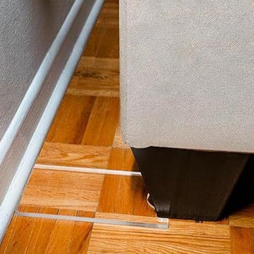 Protector de pared transparente para sofá y espaciador acrílico de muebles 5