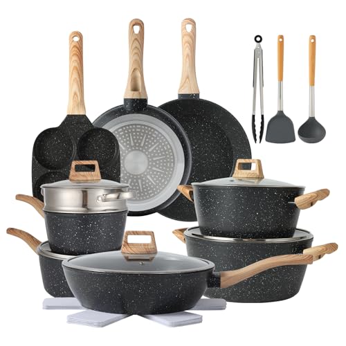 21PCS Pots and Pans Set Non Stick Cookware Set Nonstick with Cooking Set