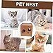 Yardwe Cat Scratch House Durable Corrugated Paper Cat Scratcher Cozy Indoor Hideaway Multi-Purpose Toy to Protect Furniture and Satisfy Clawing Instincts
