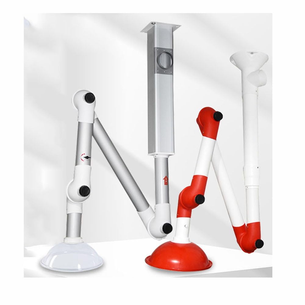 Cappa Aspirante, Cappa Aspirante Universale Da Laboratorio Braccio Aspirante(White,Wall-mounted)