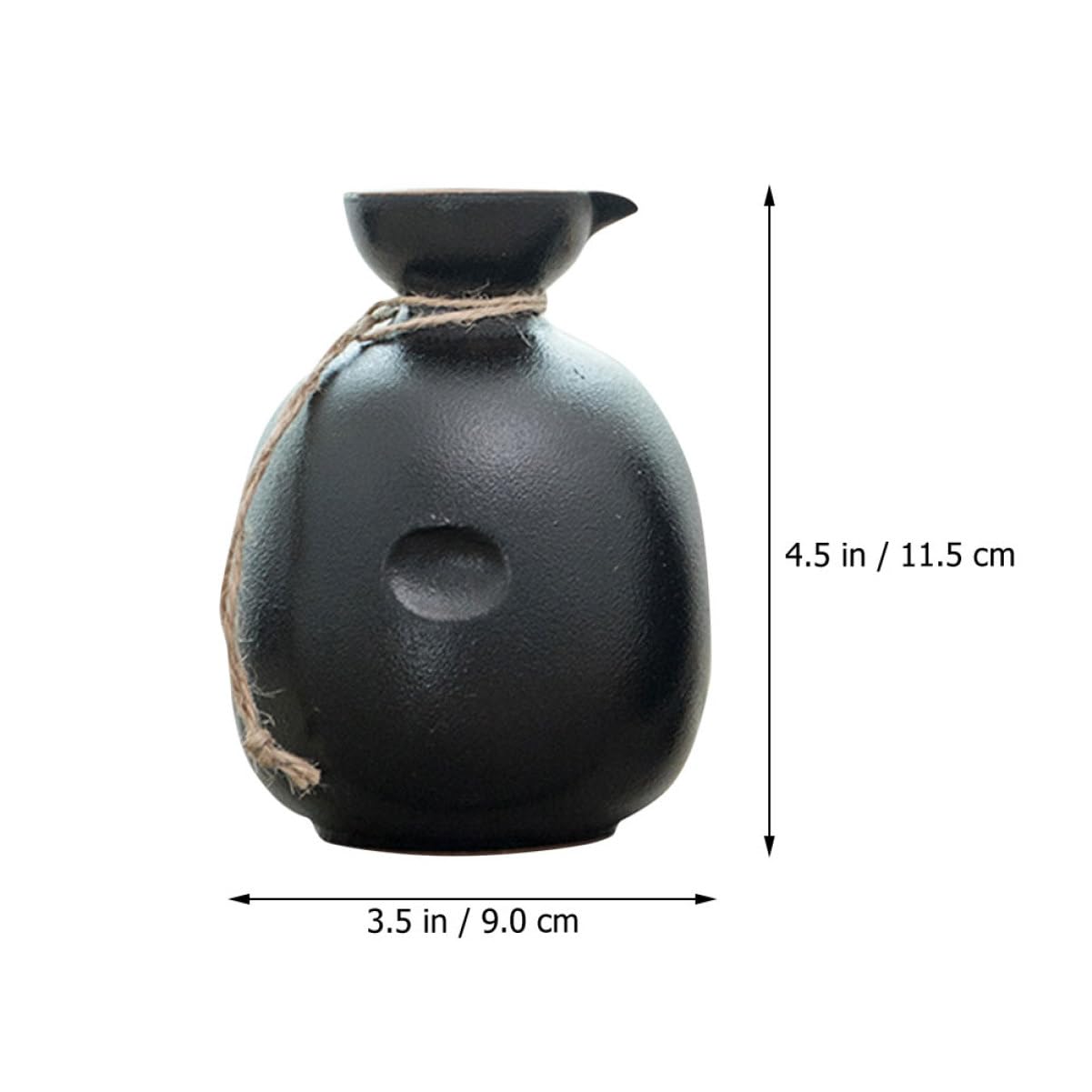 Cabilock Vintage Sake Jug Lightweight Food Grade Ceramic Wine Flask for Elegant Sake Serving Present for Sake Lovers for Restaurants and Home Use