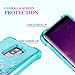 Ruky Samsung Galaxy S9+ Plus Case, Gradient Quicksand Series Glitter Flowing Liquid Floating Soft TPU Bumper Cushion Reinforced Corners Women Girls Cute Case for Galaxy S9+ Plus (Teal Purple)